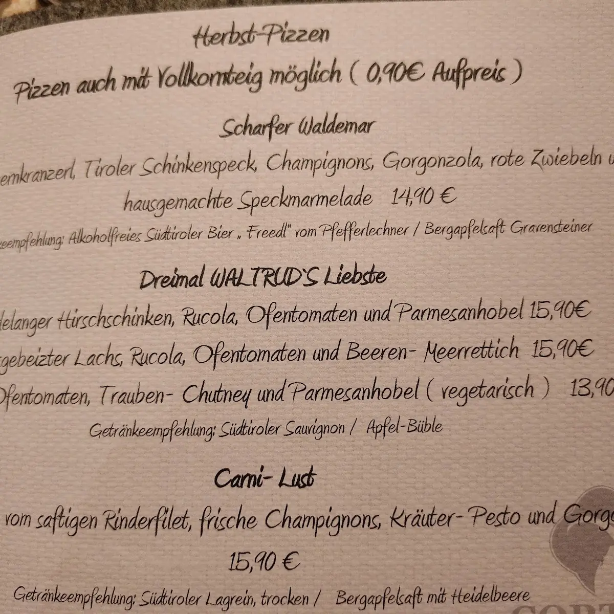 Speisekarte photo 4