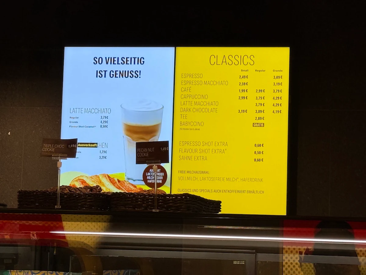 Speisekarte, McDonald's