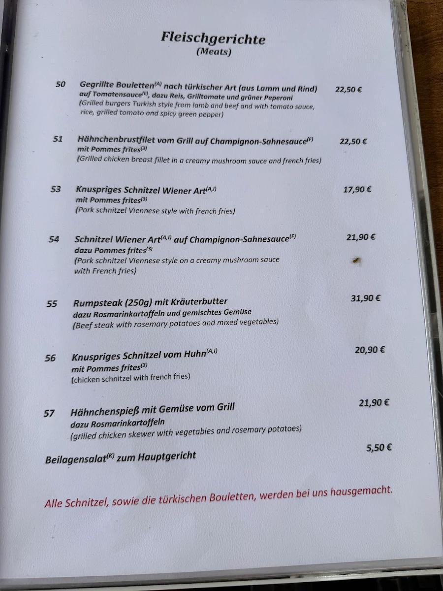 Speisekarte photo 2