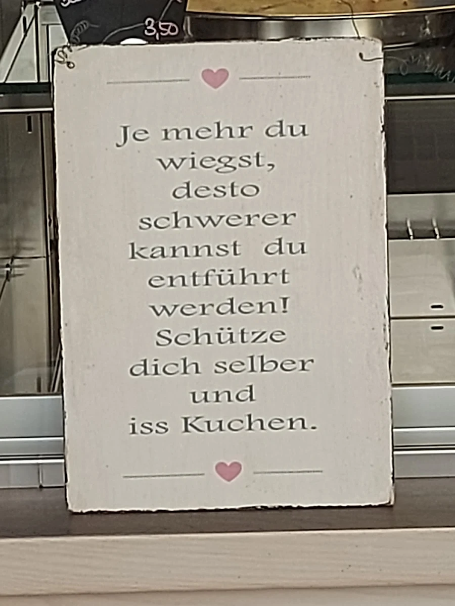 Speisekarte, Café SchönSüß