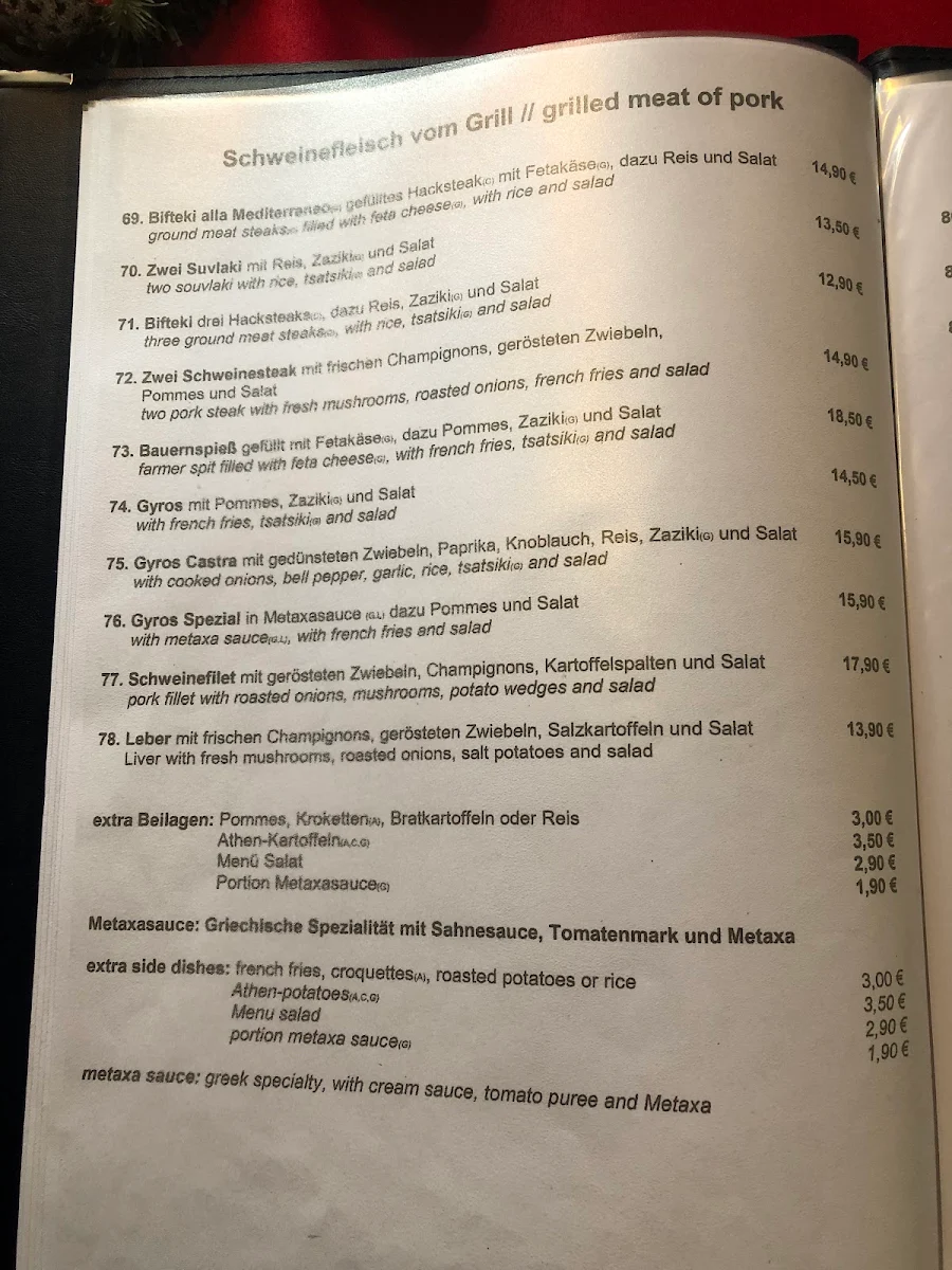 Speisekarte photo 2