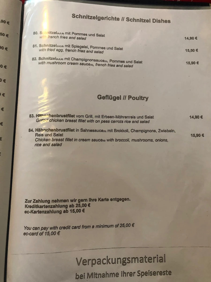 Speisekarte photo 3