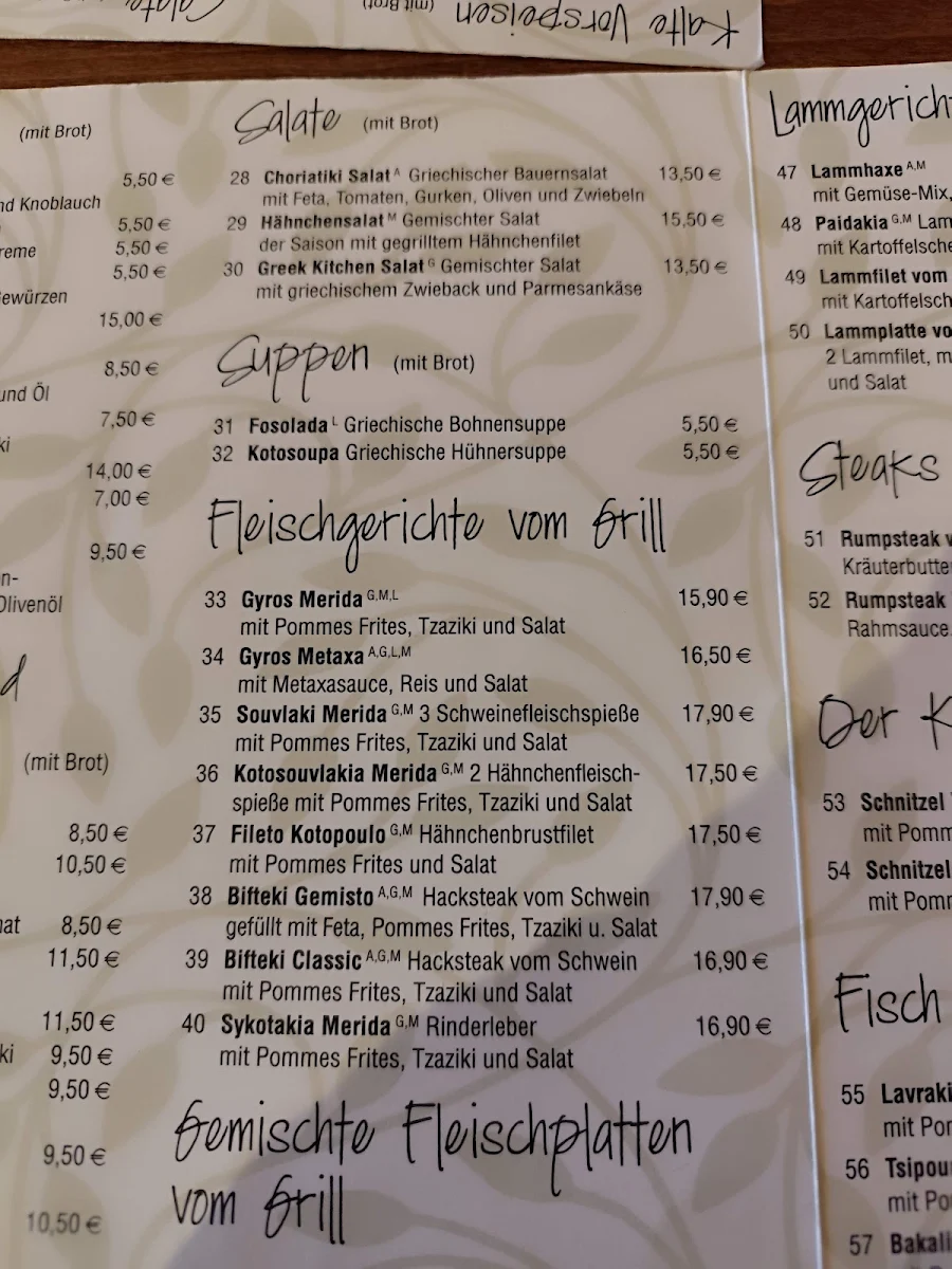 Speisekarte photo 2