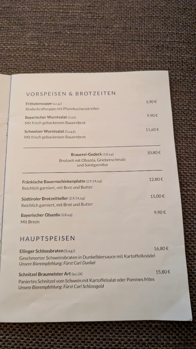 Speisekarte photo 5