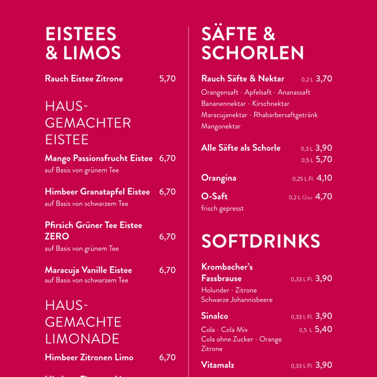 Speisekarte, Cafe Del Sol Bremen II/Osterholz