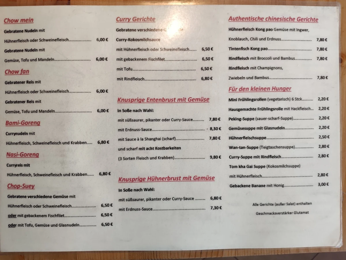 Speisekarte photo 2