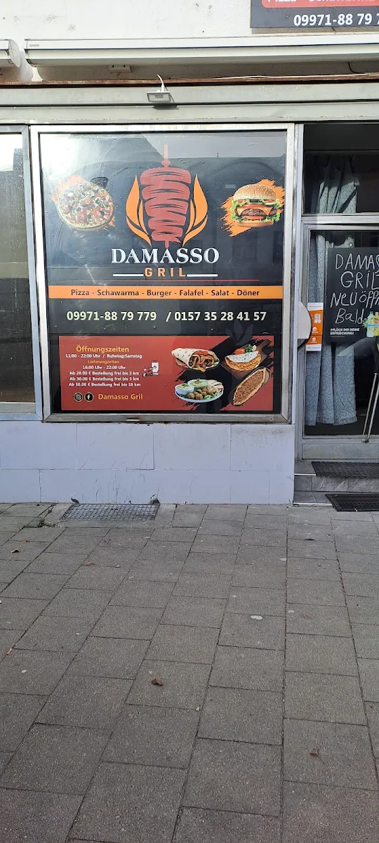 Speisekarte, Damasso Gril