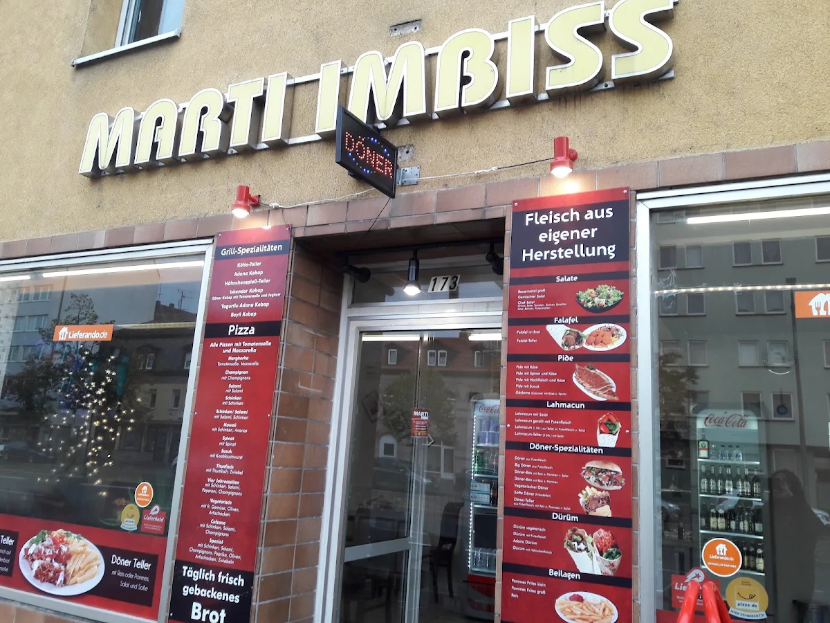 Speisekarte, Marti Imbiss - Döner