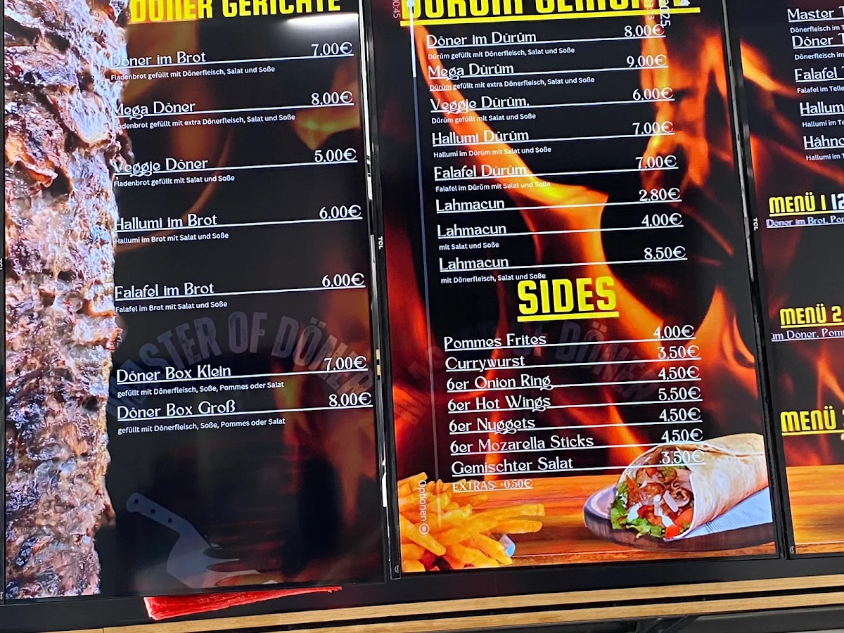 Speisekarte, Master of Döner