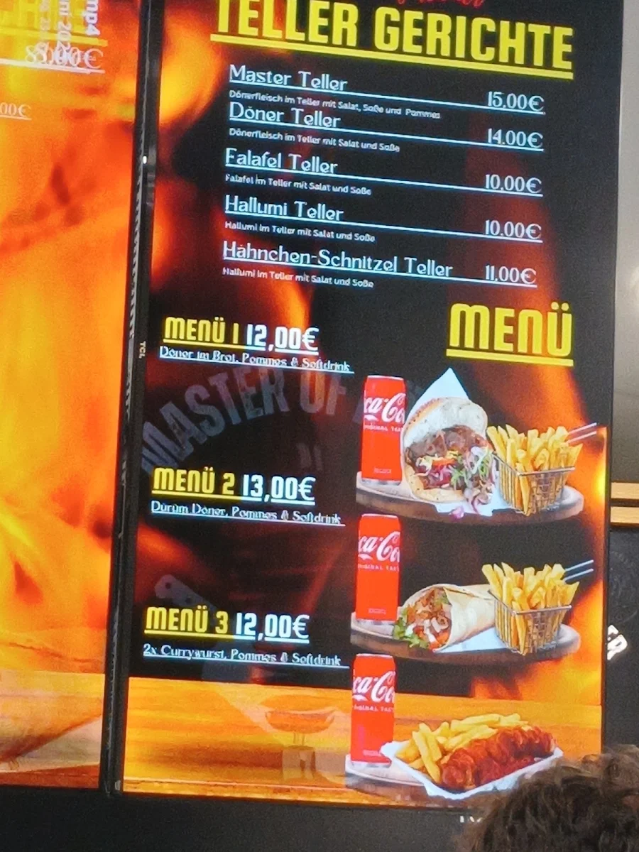 Speisekarte, Master of Döner