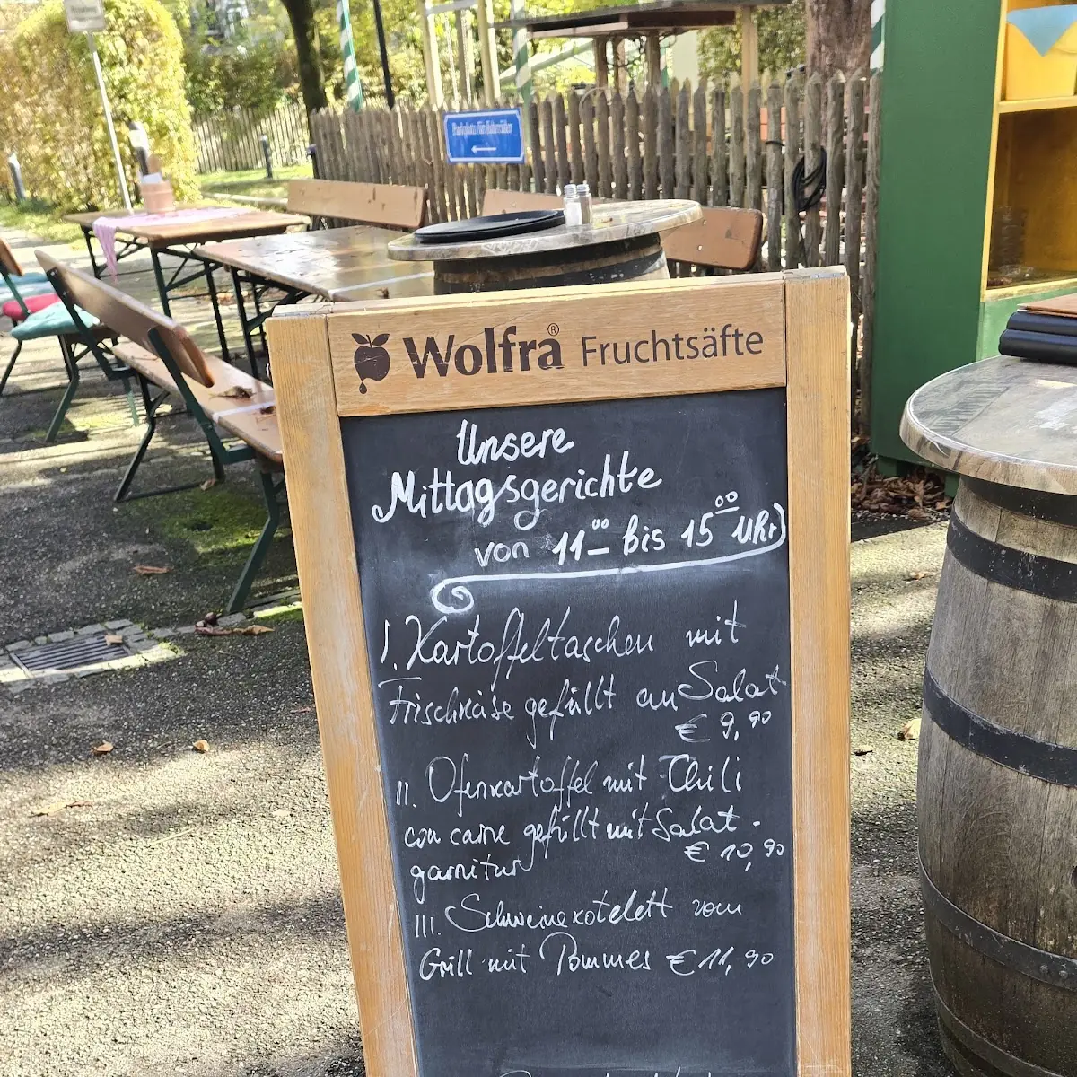 Speisekarte, Gasthaus Perlacher Hof