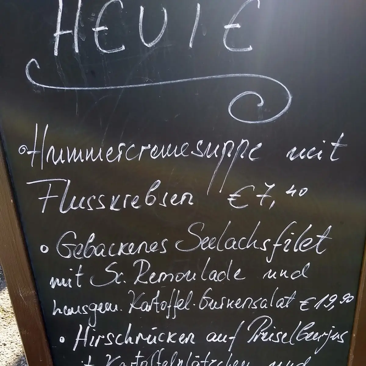 Speisekarte, Gasthaus Perlacher Hof