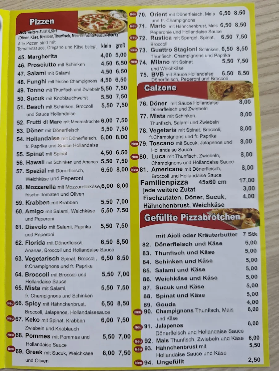 Speisekarte photo 2