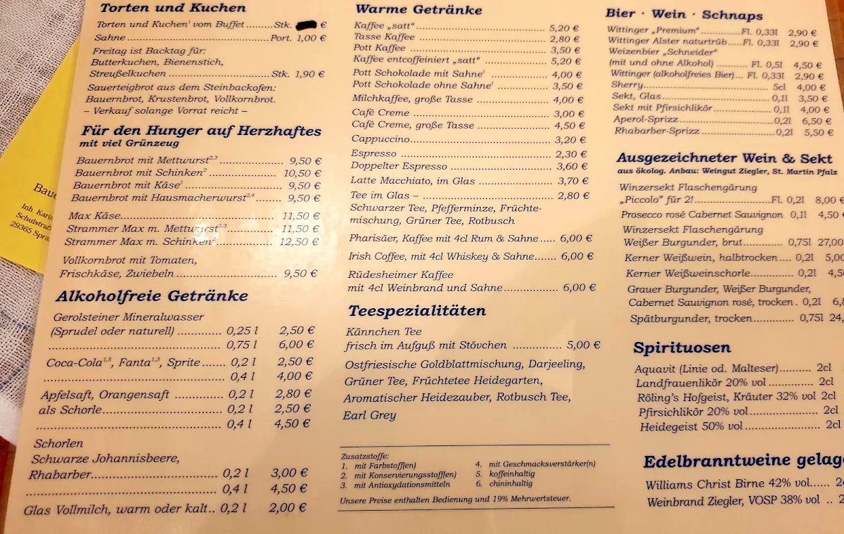 Speisekarte photo 2