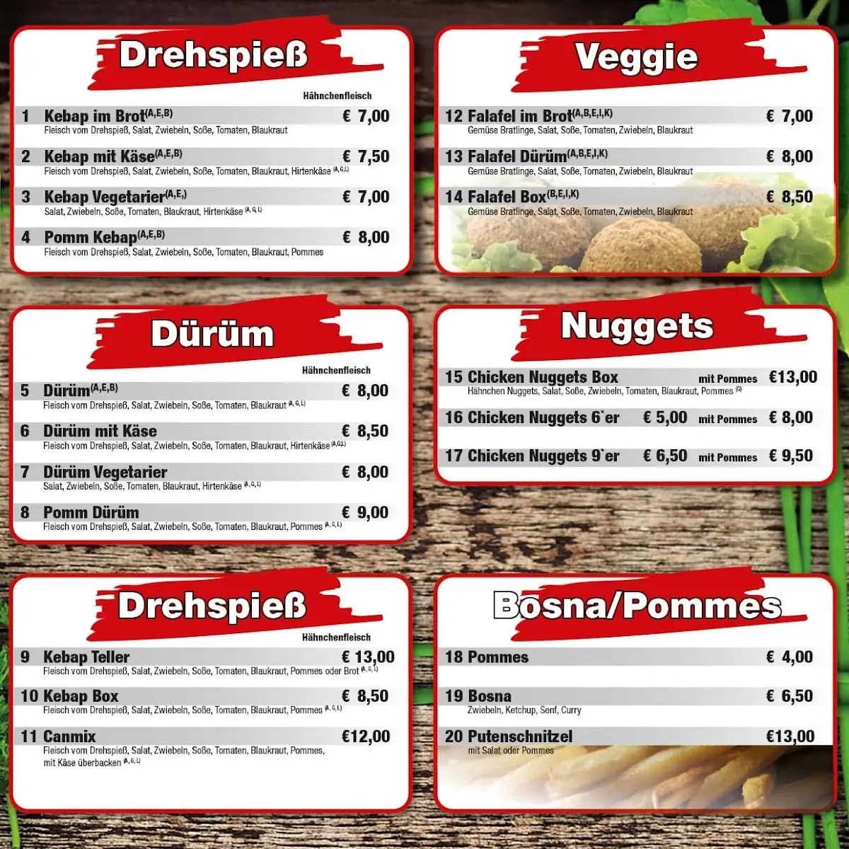 Speisekarte photo 2