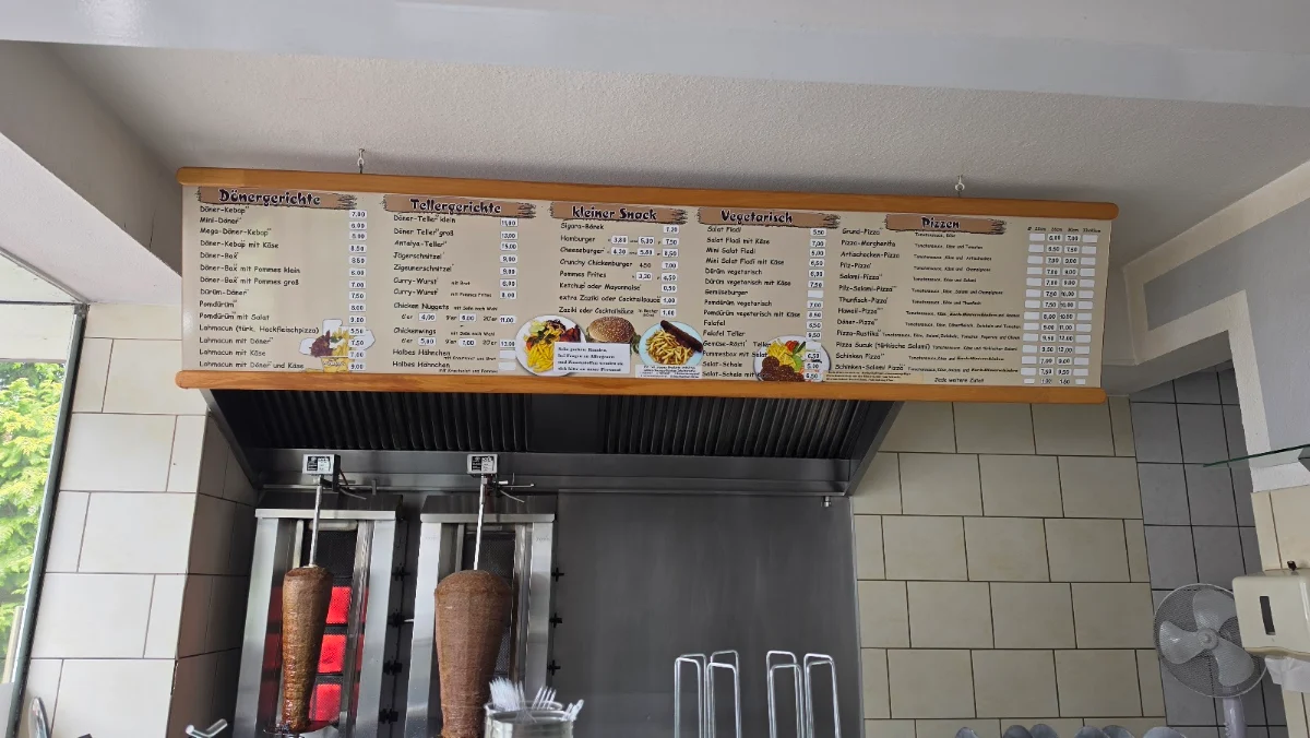 Speisekarte, Alis Döner-Imbiss Imbiss