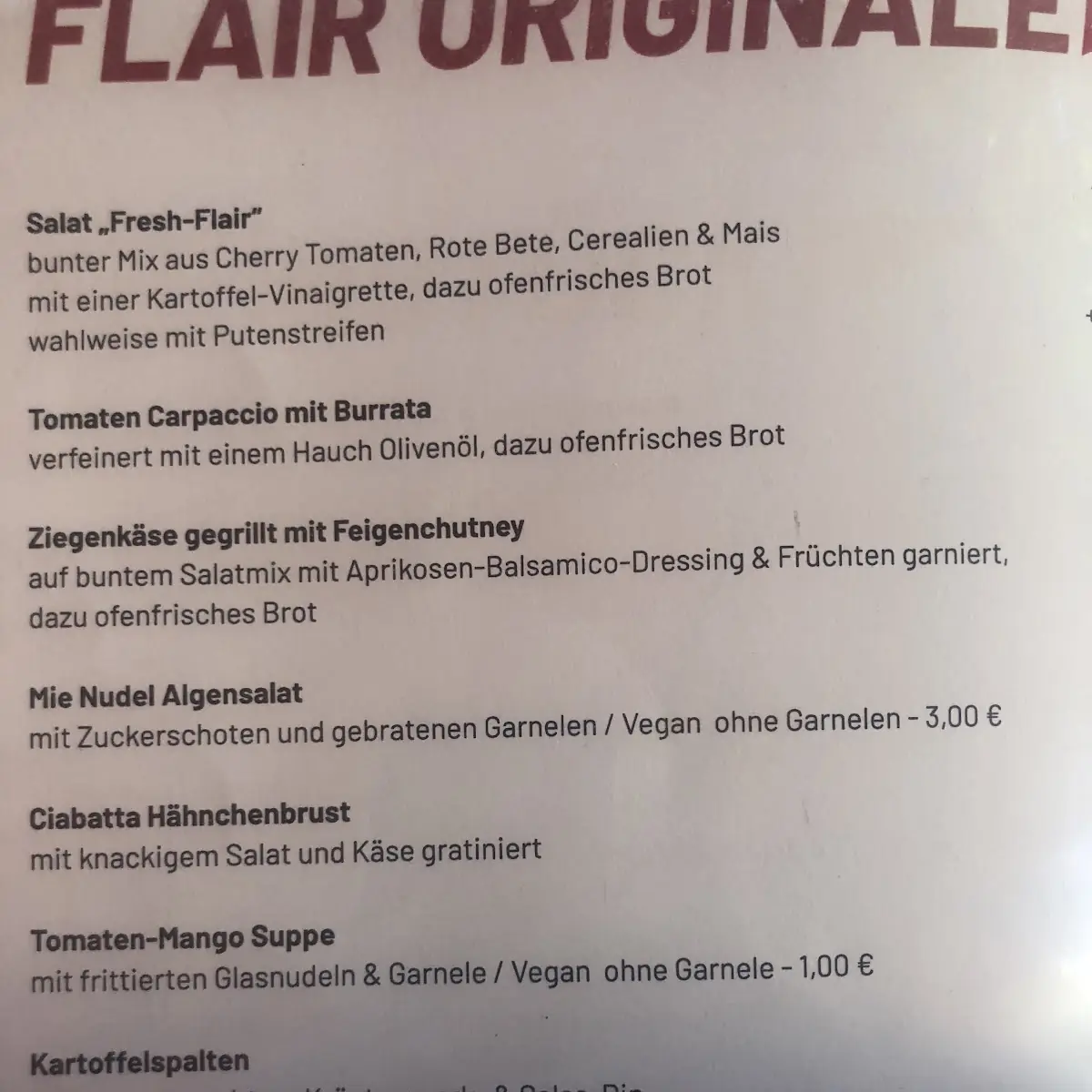 Speisekarte photo 4