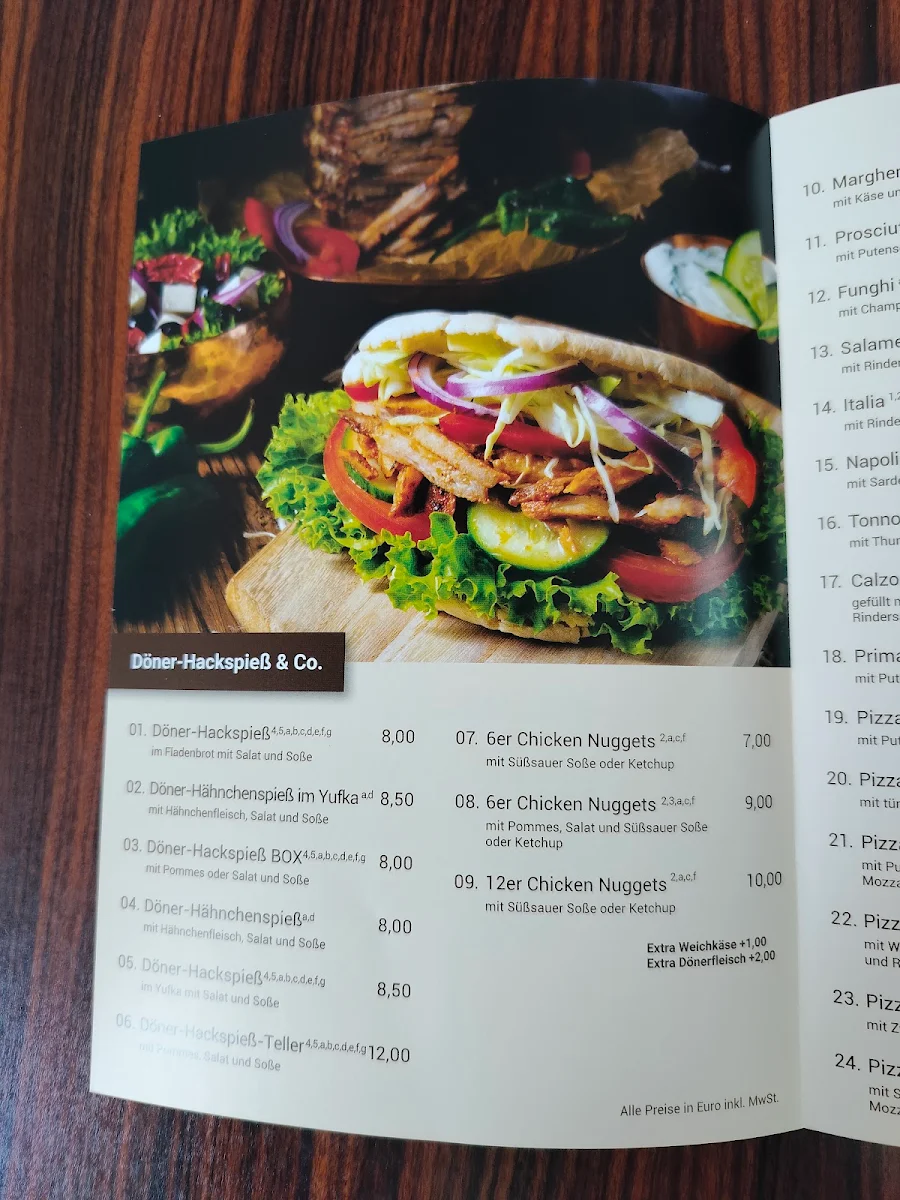 Speisekarte, Mudauer Kebab Haus