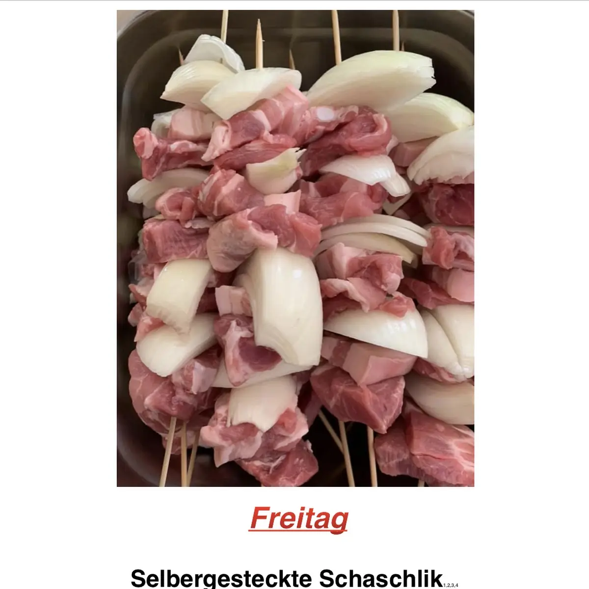 Speisekarte, Gasthaus Milan
