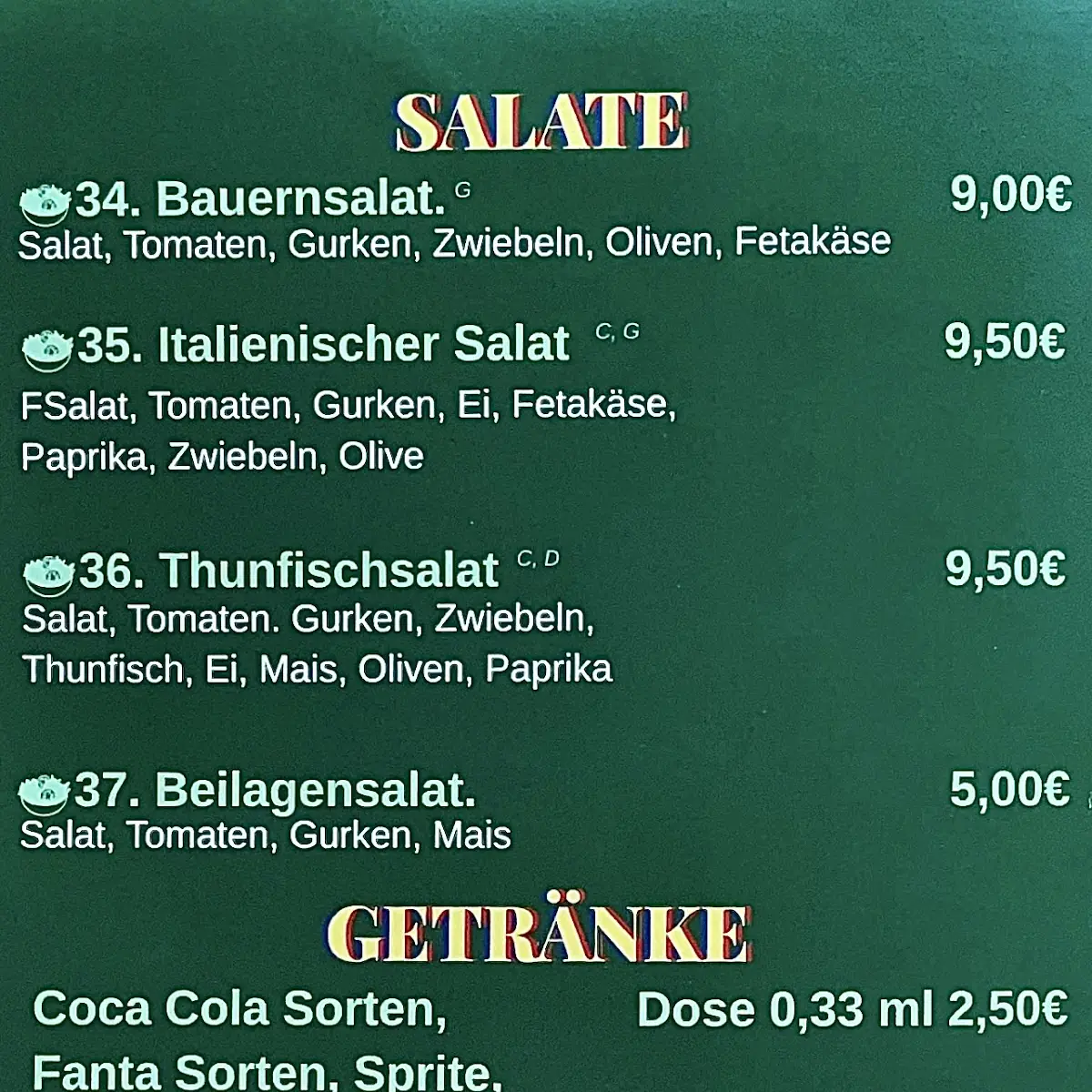Speisekarte photo 1