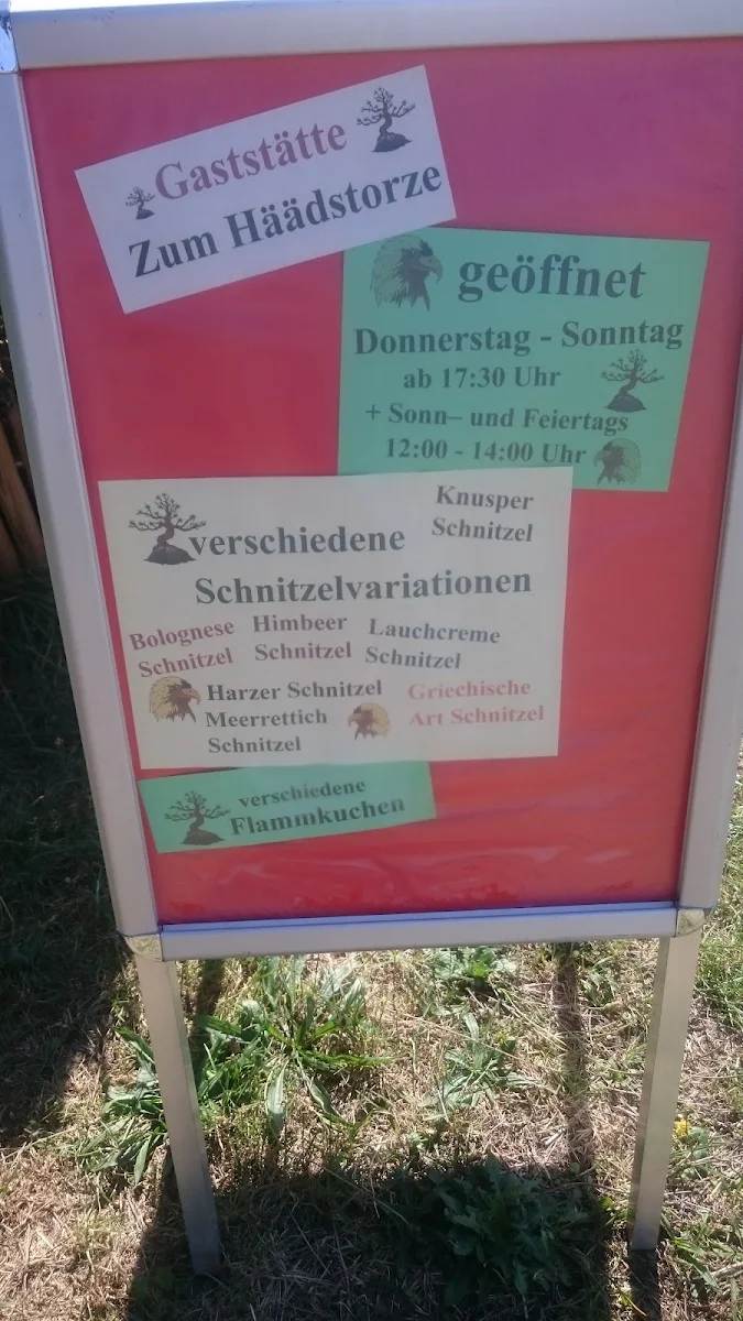 Speisekarte, Zum Häädstorze