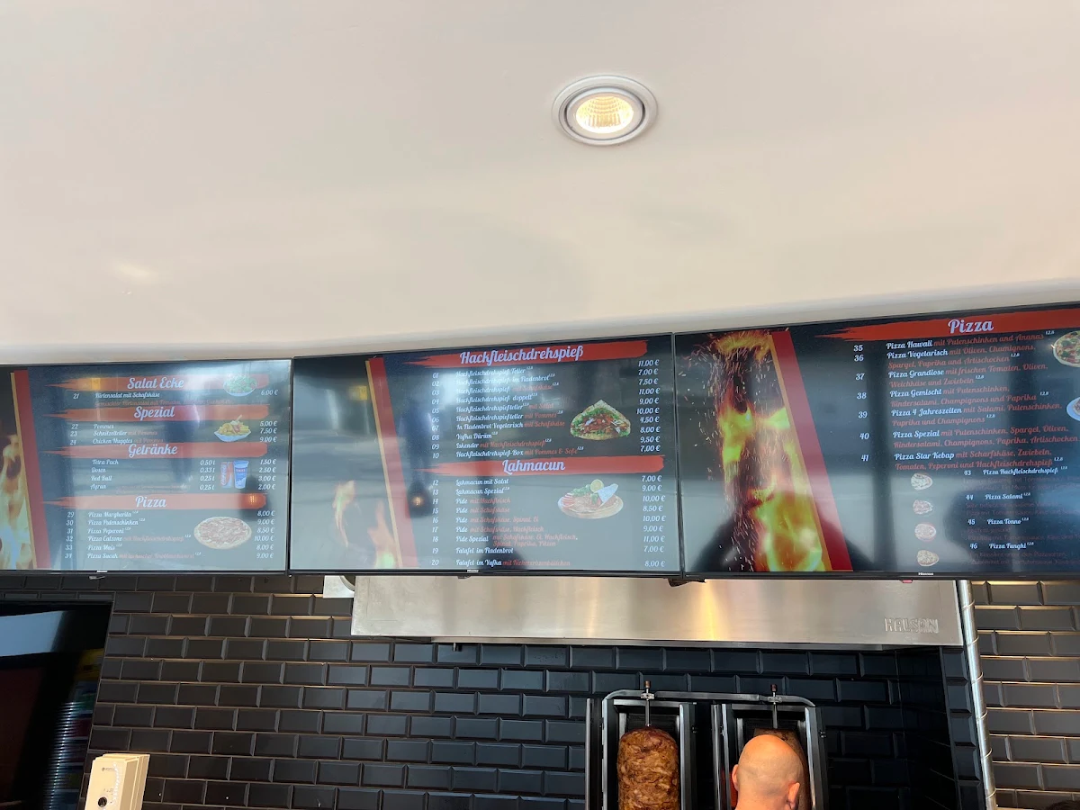 Speisekarte, Star Kebap Großbettlingen