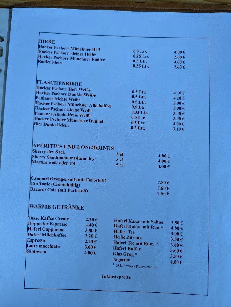 Speisekarte photo 2