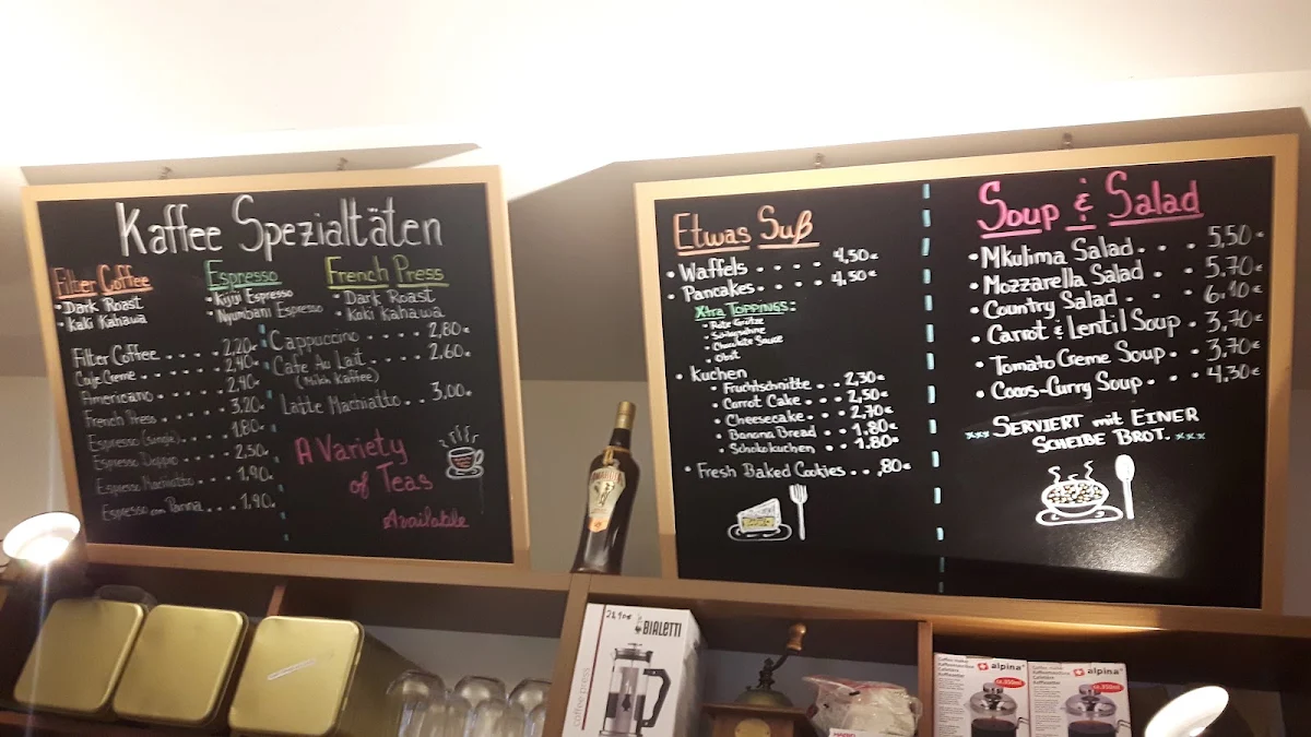 Speisekarte, Chania Coffee House