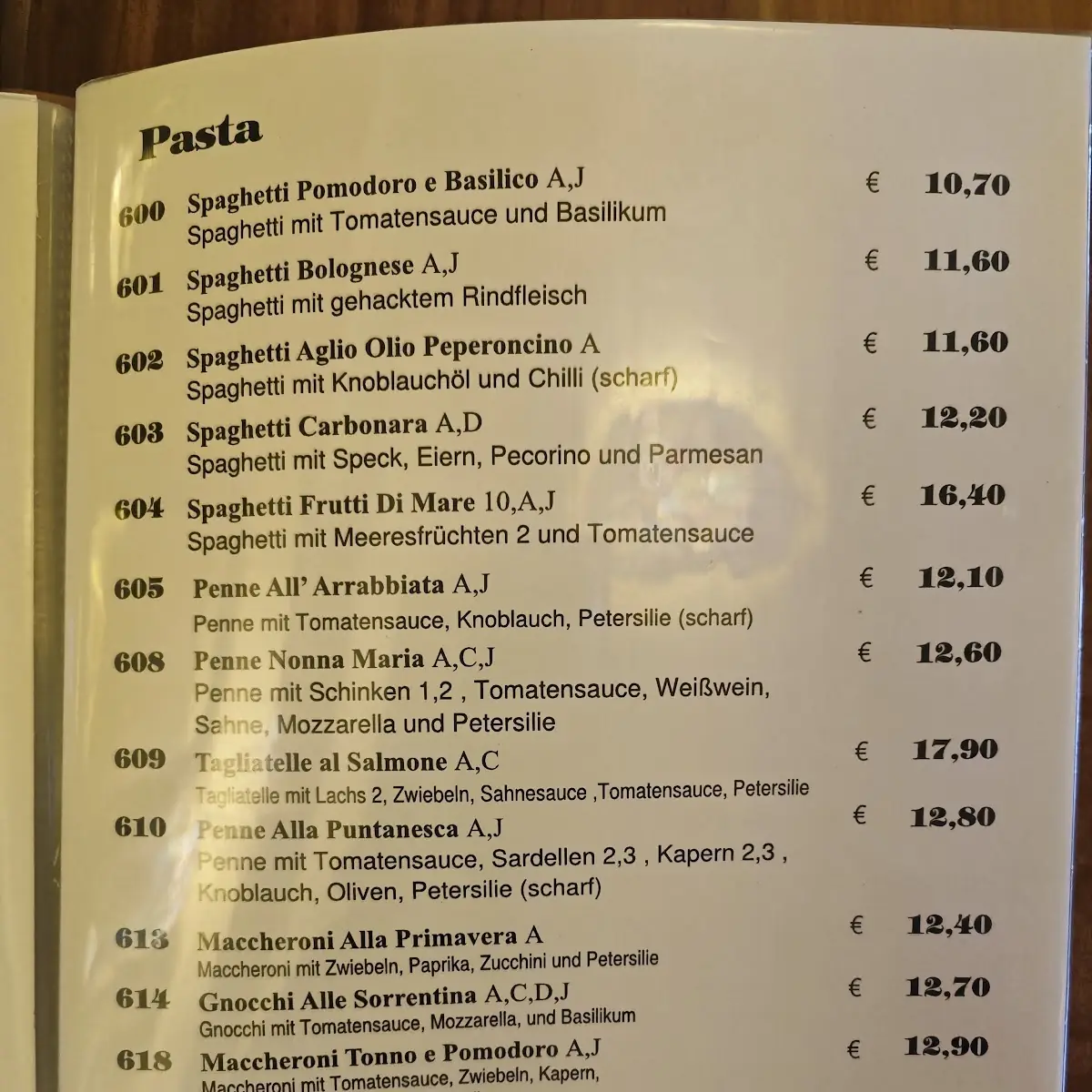 Speisekarte photo 8