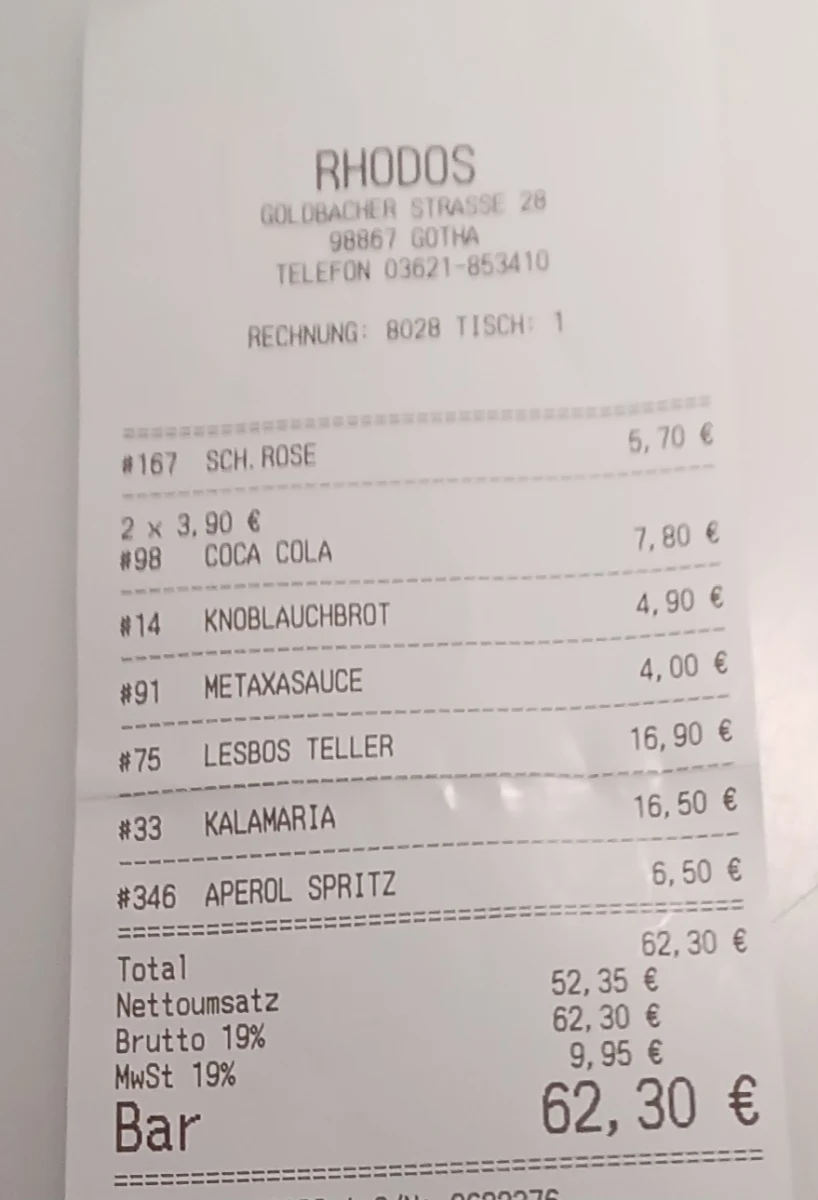 Speisekarte photo 3