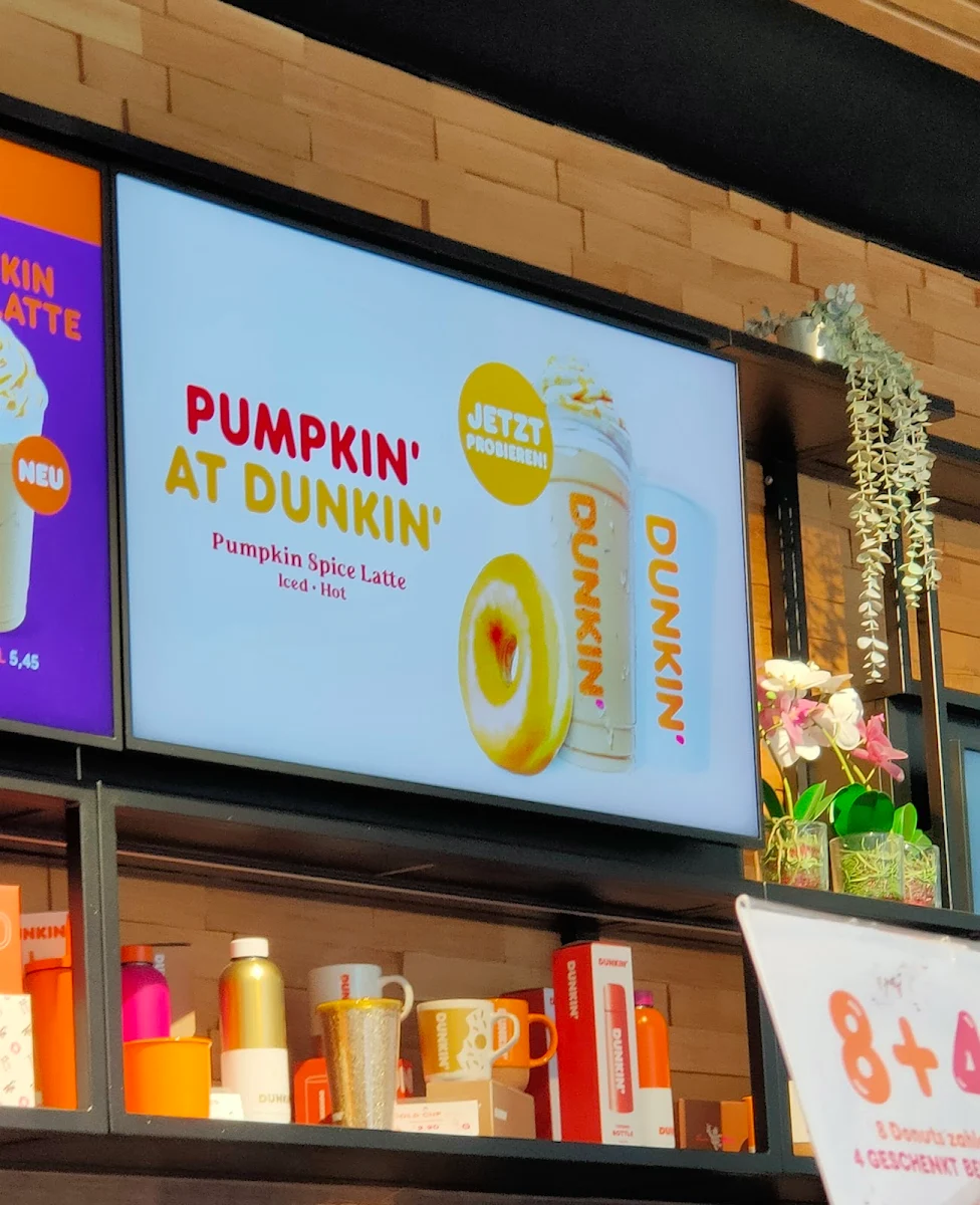 Speisekarte, Dunkin'