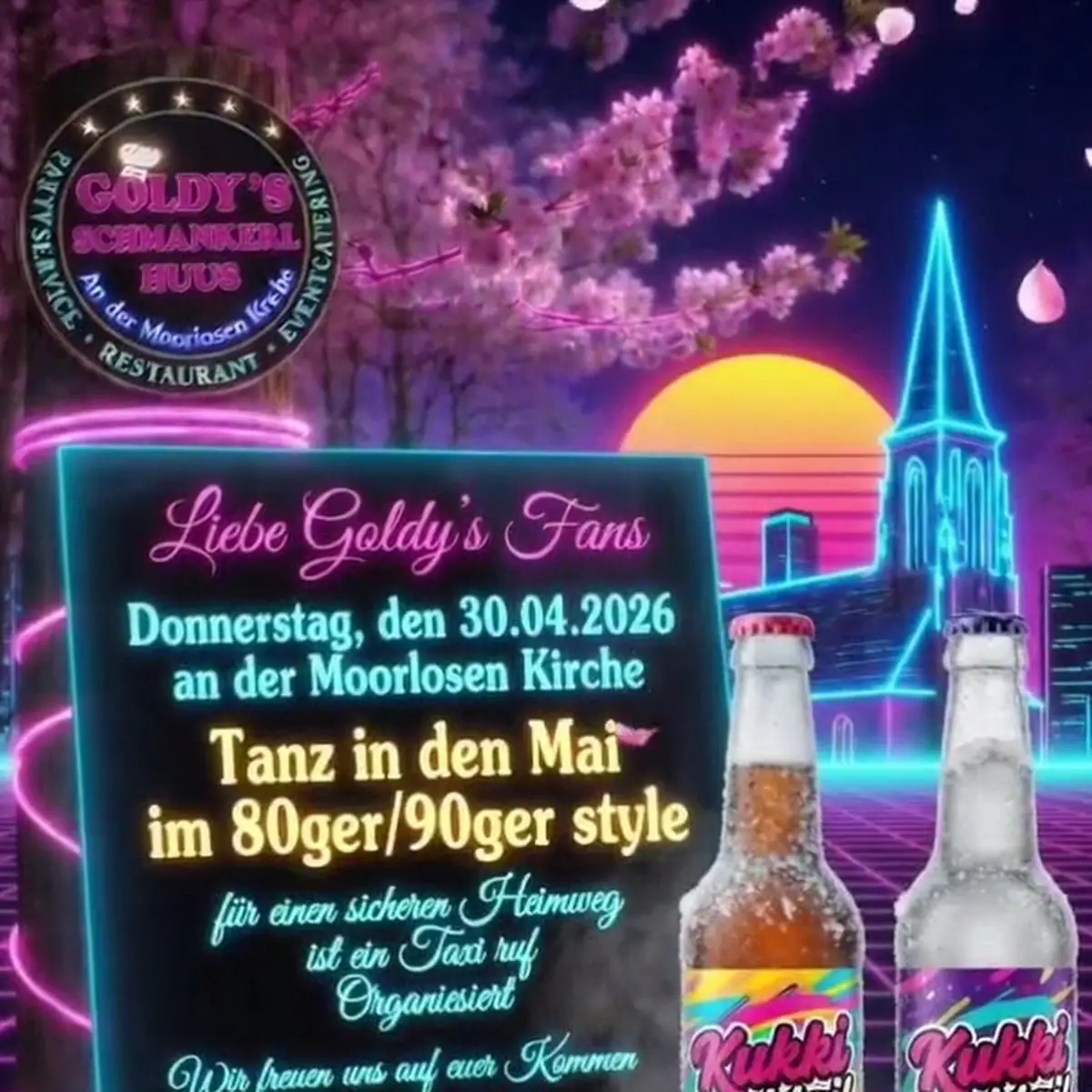 Speisekarte, Goldy's Schmankerl Huus an der Moorlosen Kirche