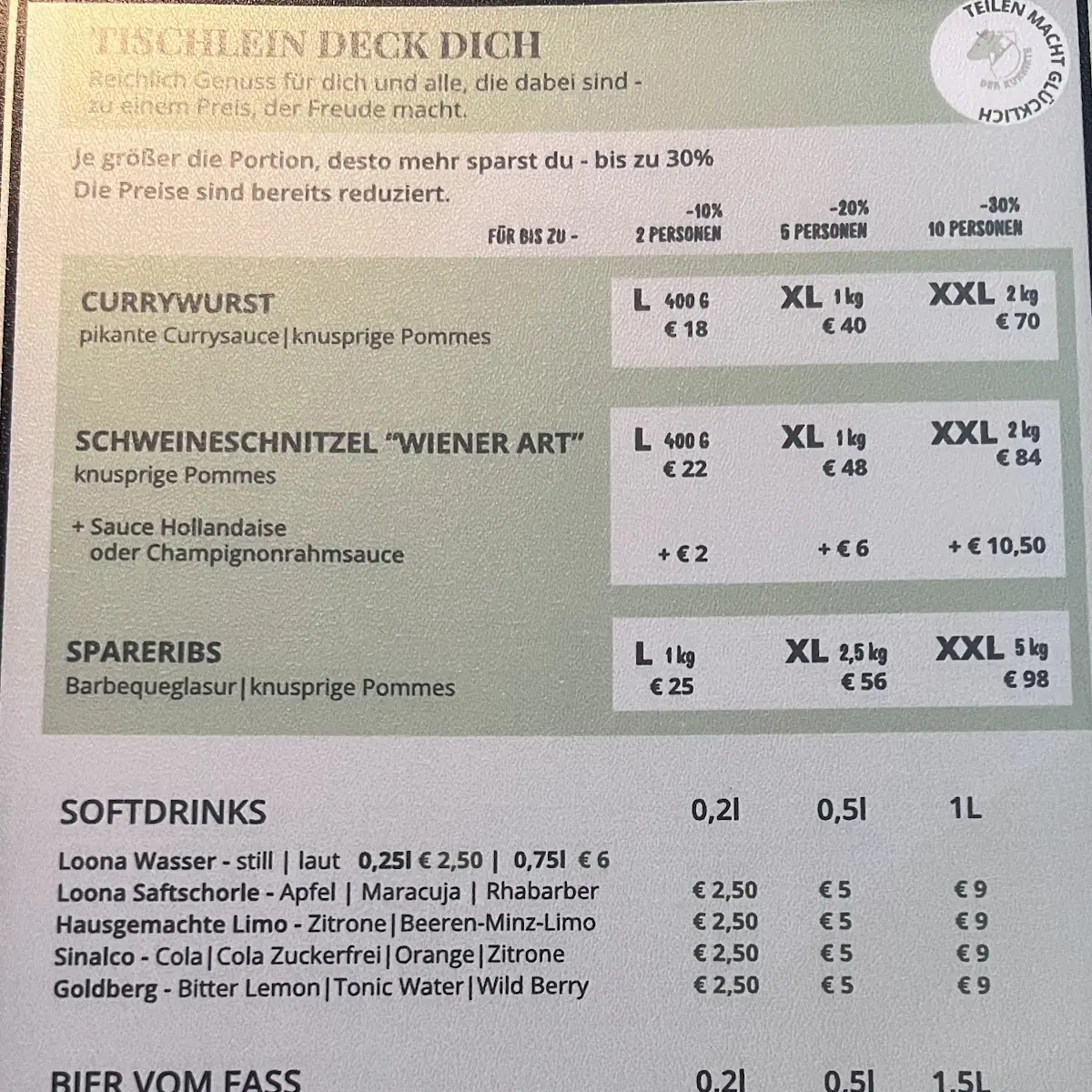 Speisekarte photo 2
