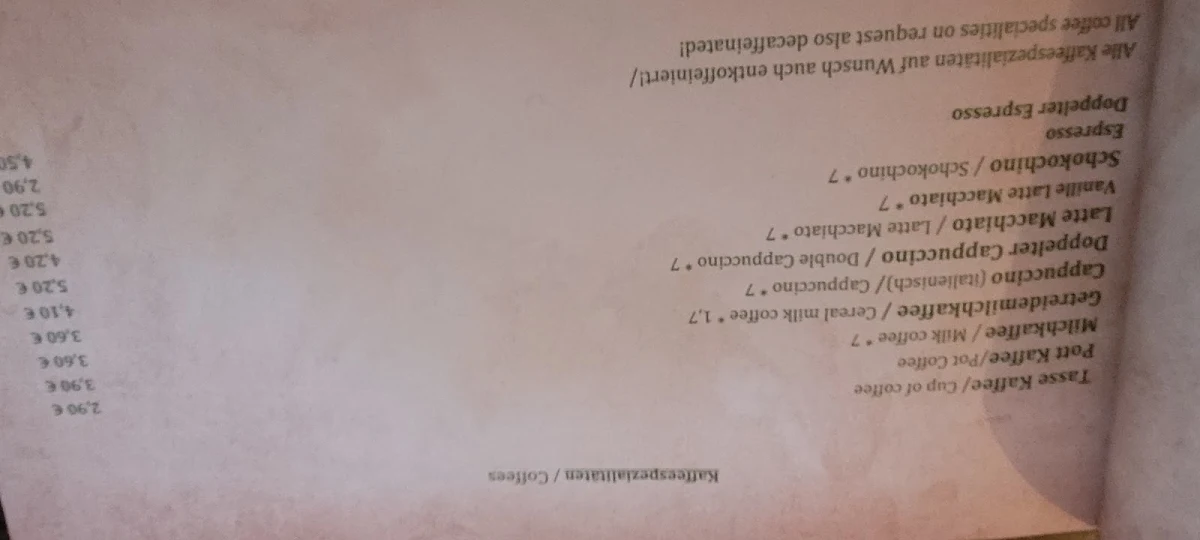 Speisekarte photo 7