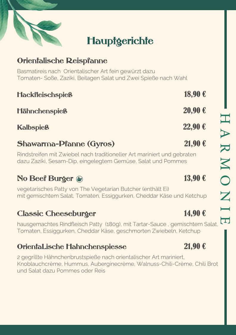 Speisekarte photo 4