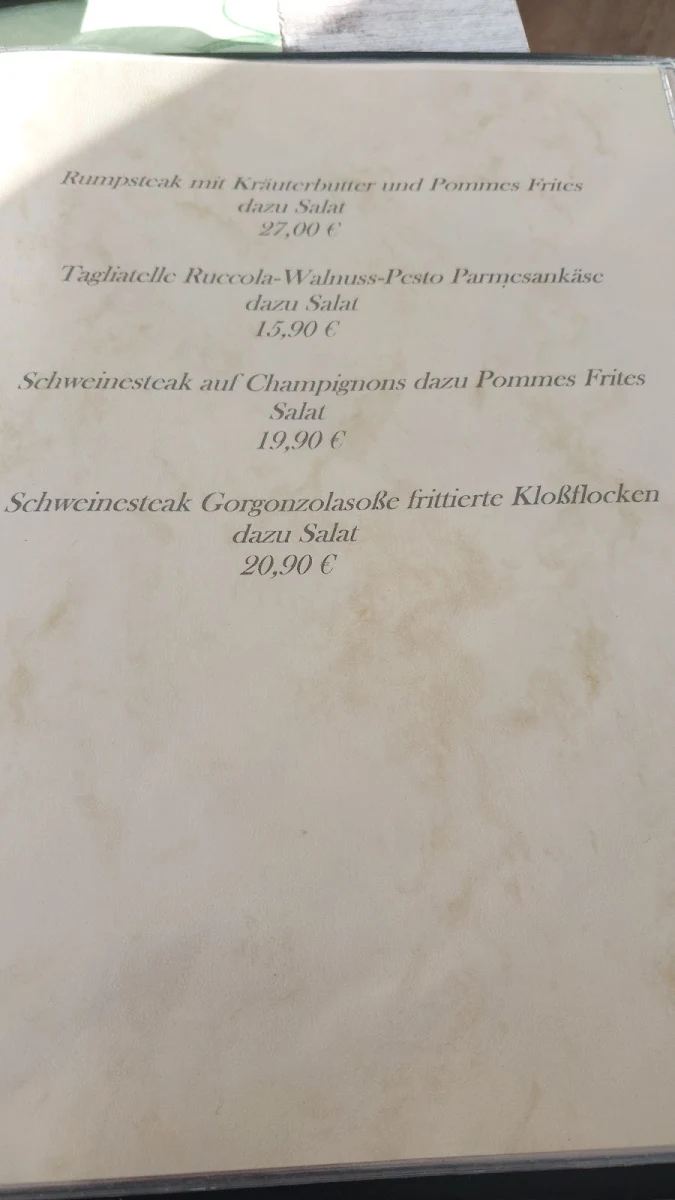 Speisekarte photo 2