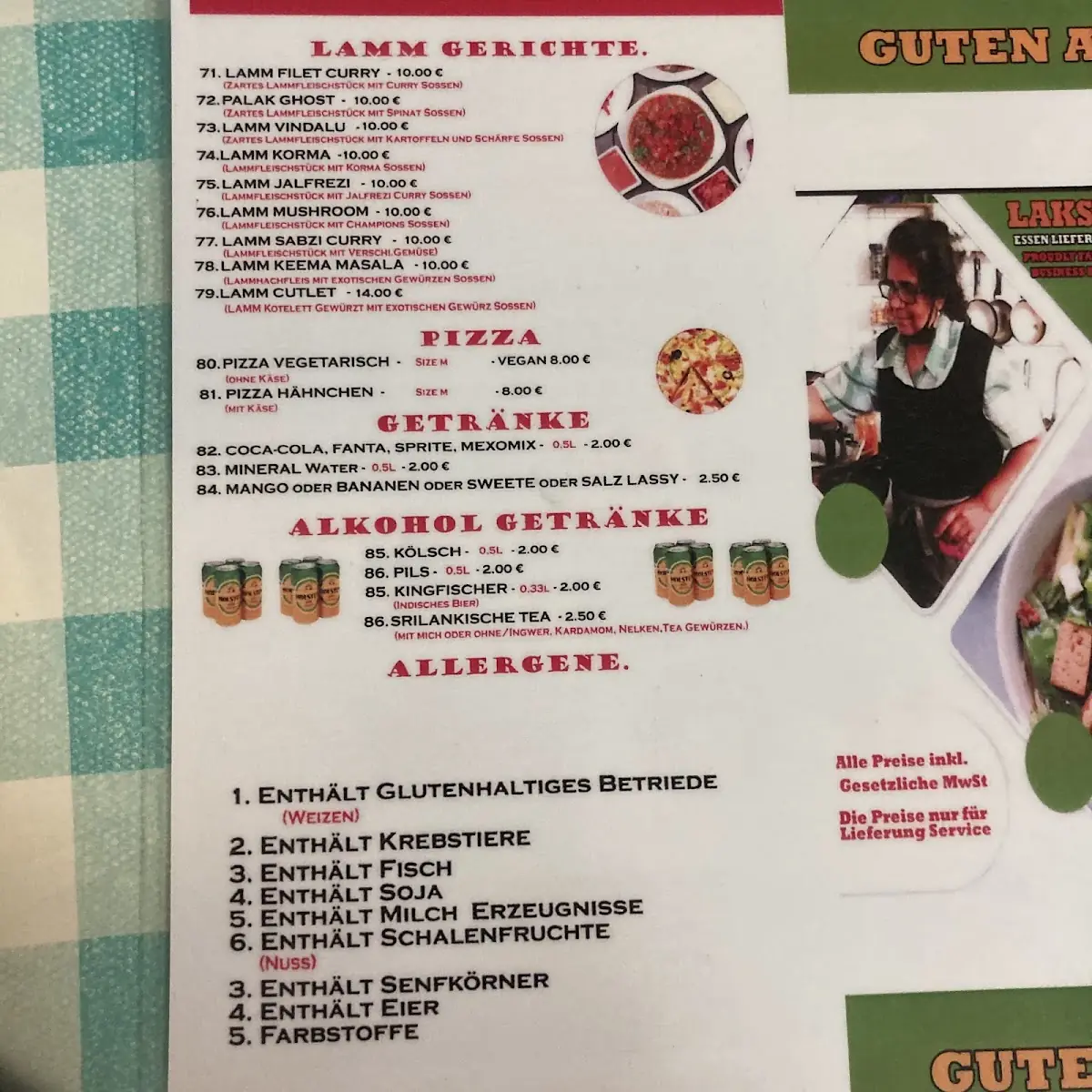 Speisekarte photo 9