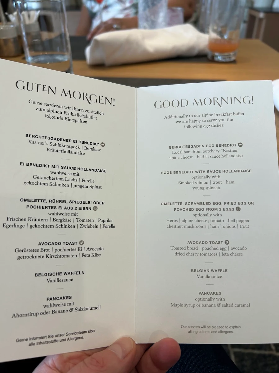 Speisekarte, Restaurant Johann Grill