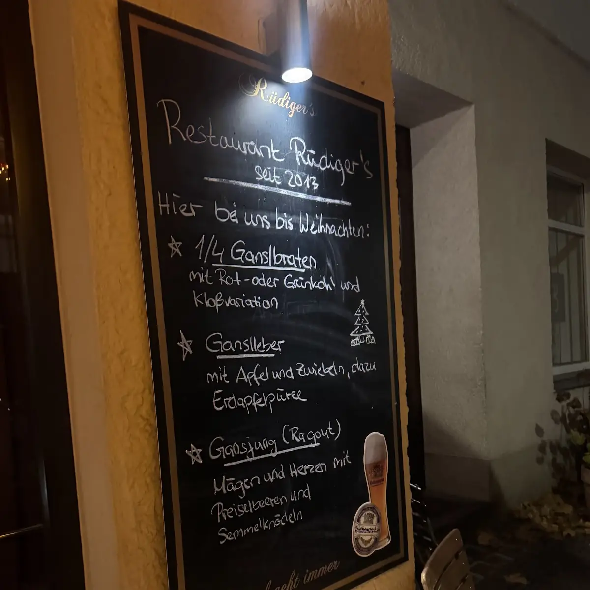 Speisekarte, Rüdiger's Berlin