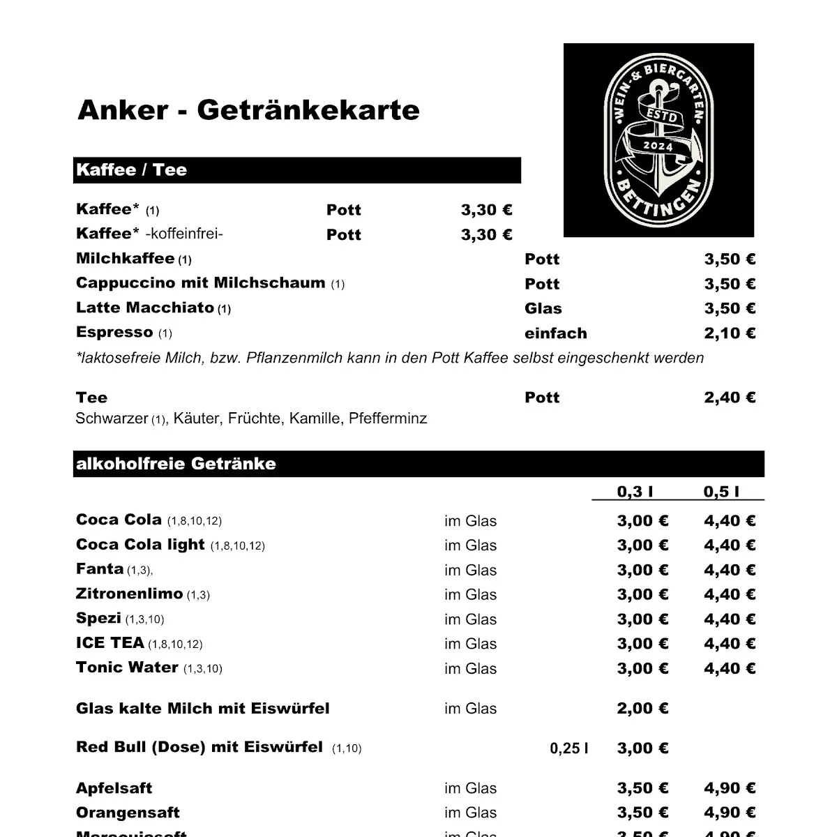 Speisekarte photo 2
