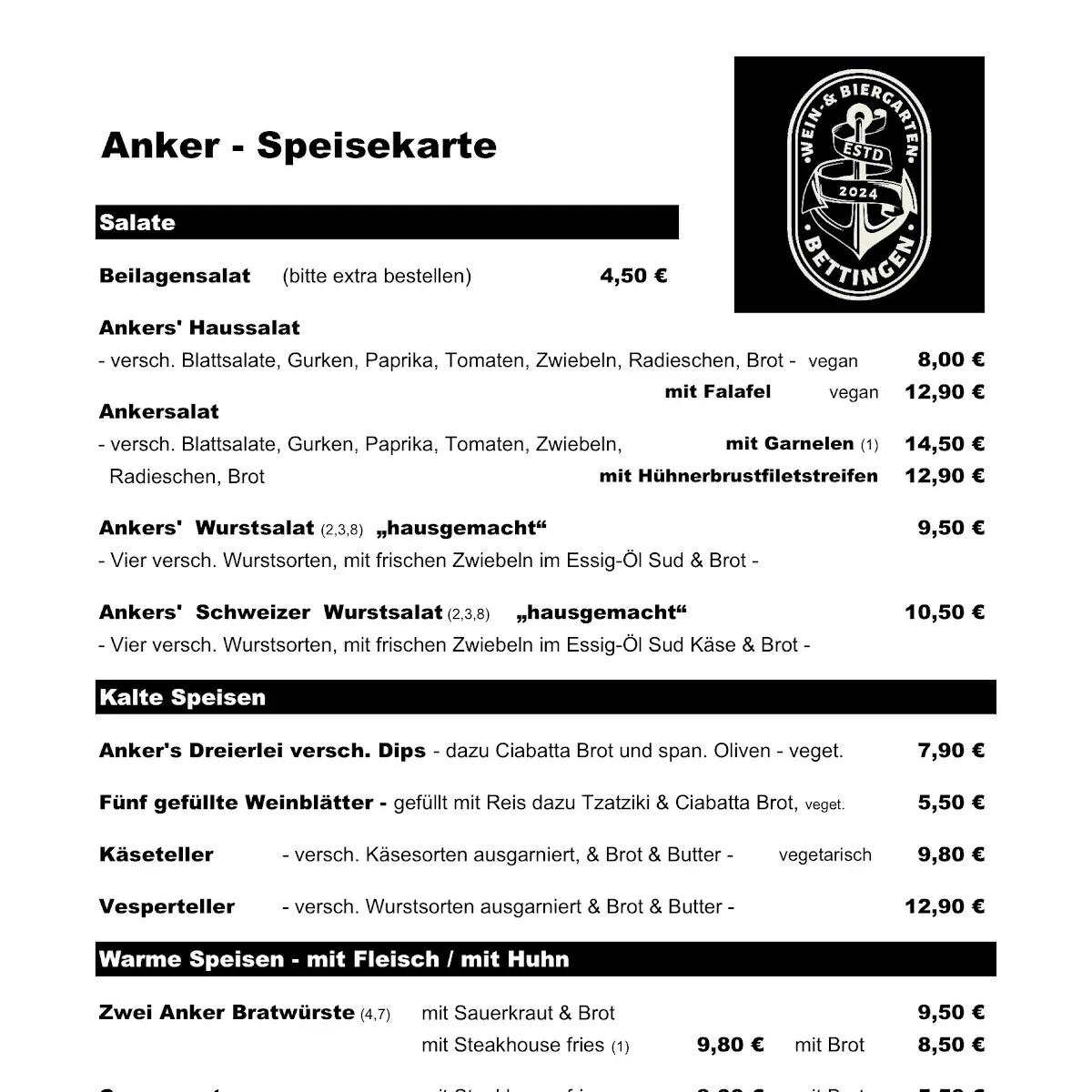 Speisekarte photo 4