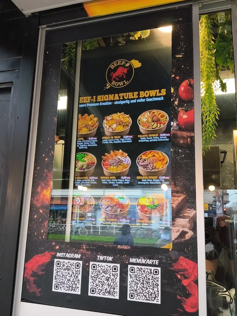 Speisekarte, Beef-I Bowl - Kebapimbiss