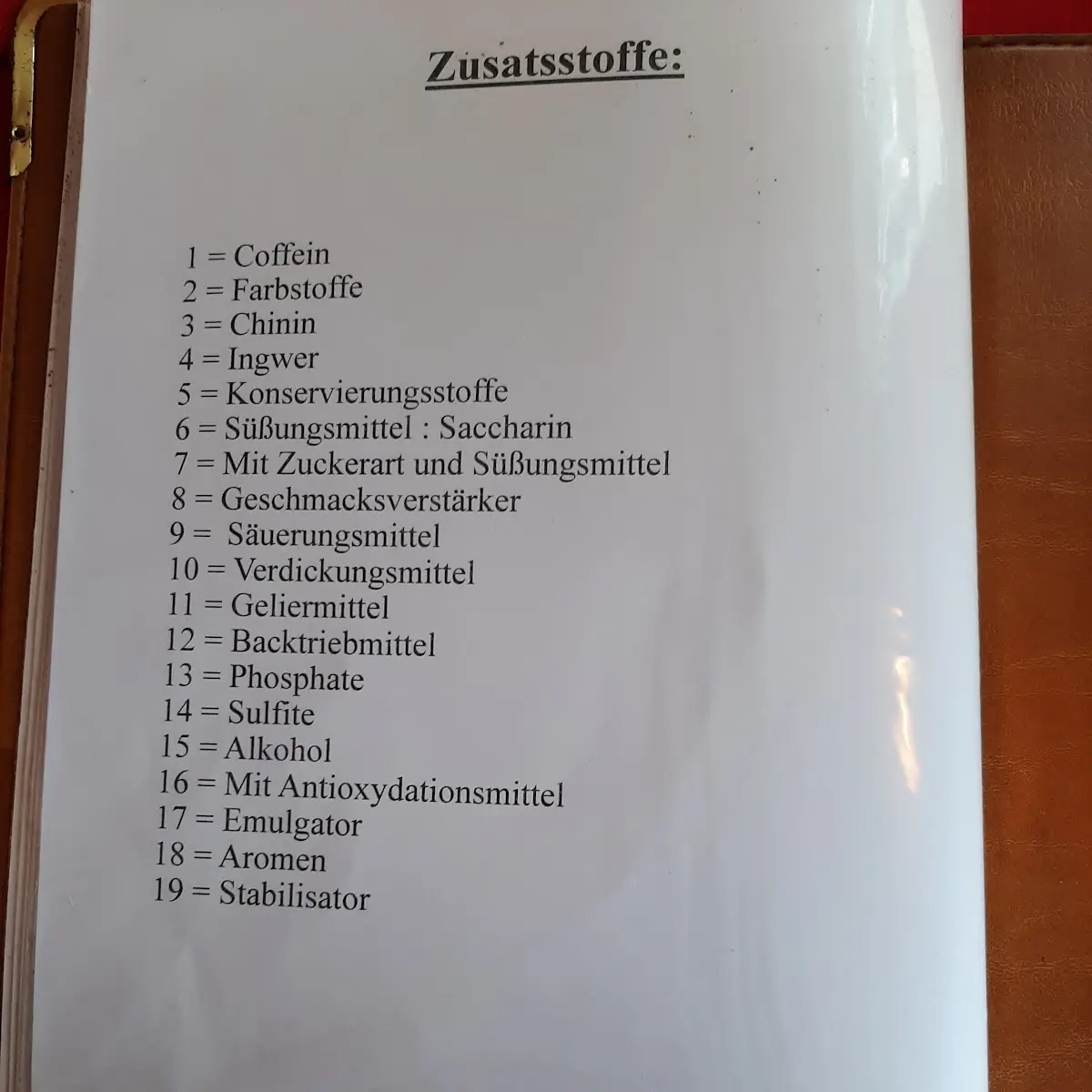 Speisekarte photo 4