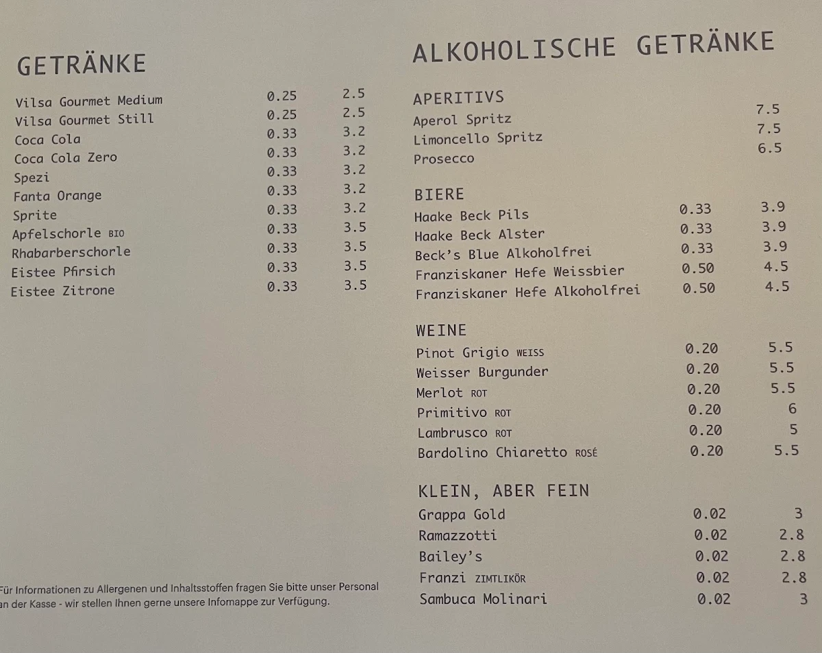 Speisekarte photo 1