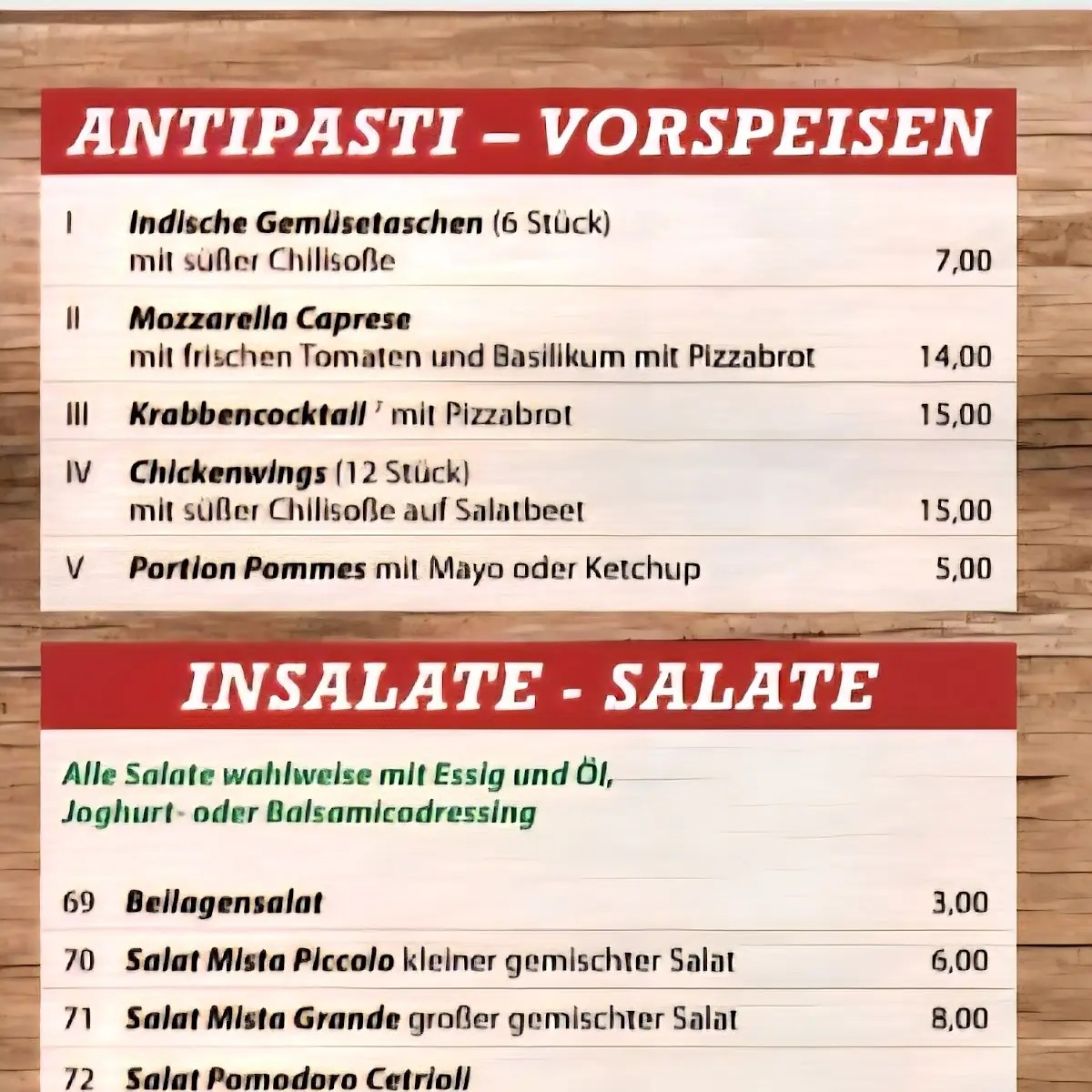 Speisekarte photo 8
