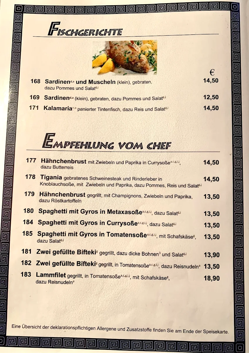 Speisekarte photo 1