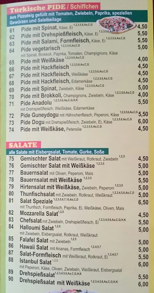 Speisekarte photo 5