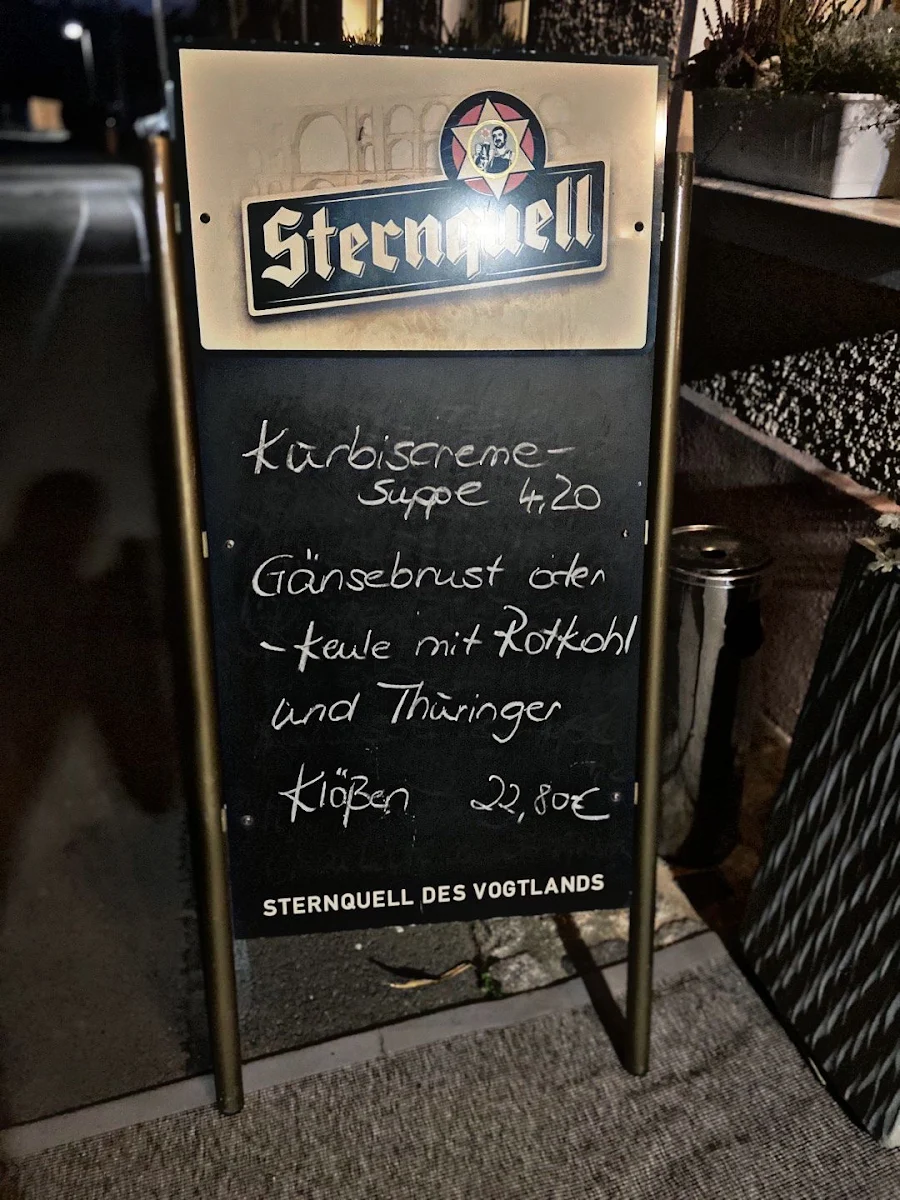 Speisekarte, Landgasthof Löbichau