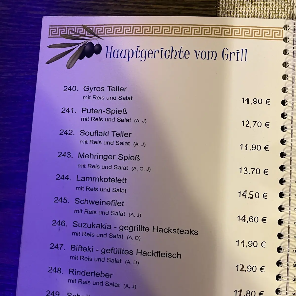 Speisekarte photo 10
