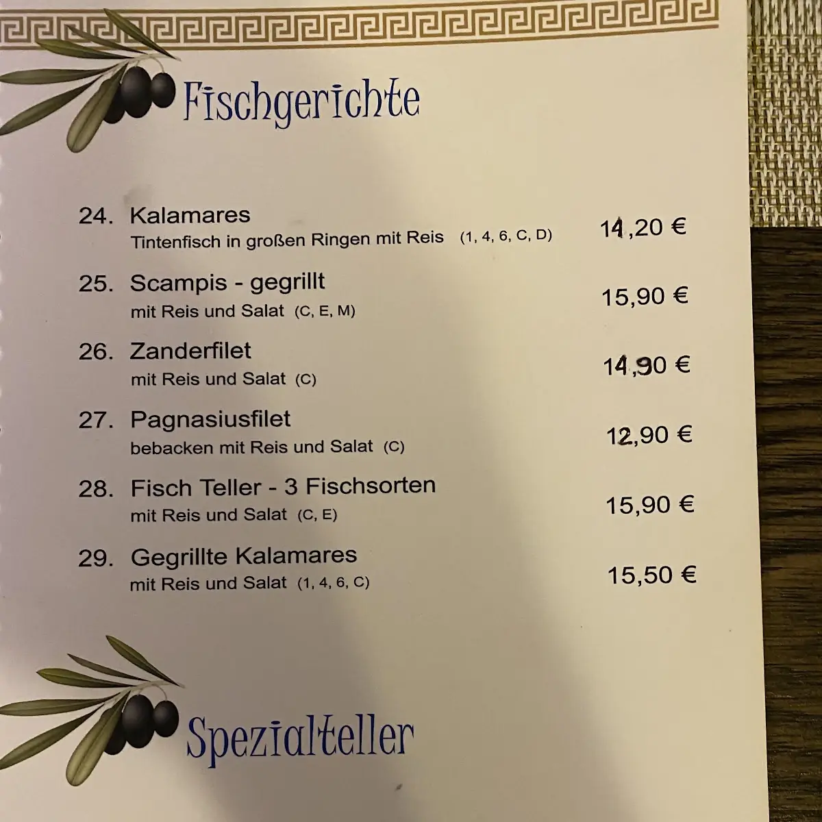 Speisekarte photo 9
